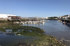 Boulogne sur meer Marina ohne Wasser