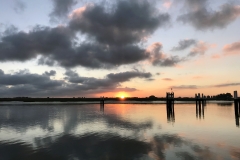 Sonnenaufgang bei der Ausfahrt Nieuwepoort